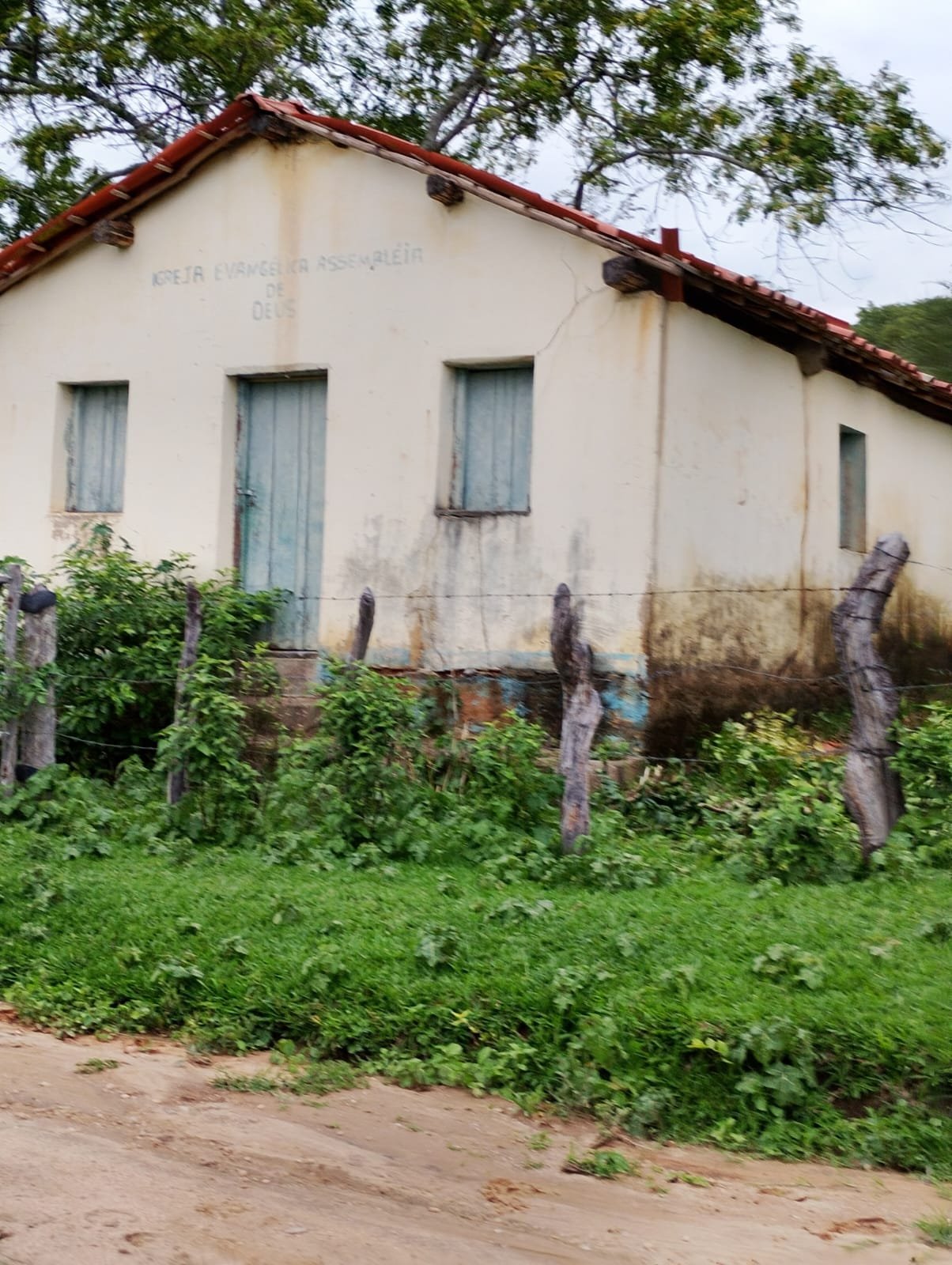 Antiga igreja da Assembleia de Deus em Ventania, local ligado ao início da obra em Cachoeira do Pajeú.